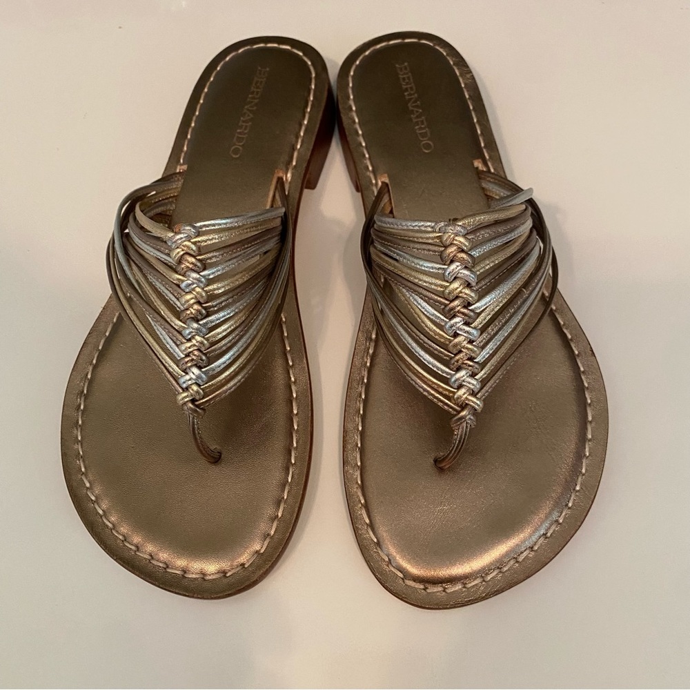 Bernardo Metallic Sandals